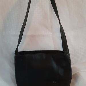 The Sak black leather shoulder bag